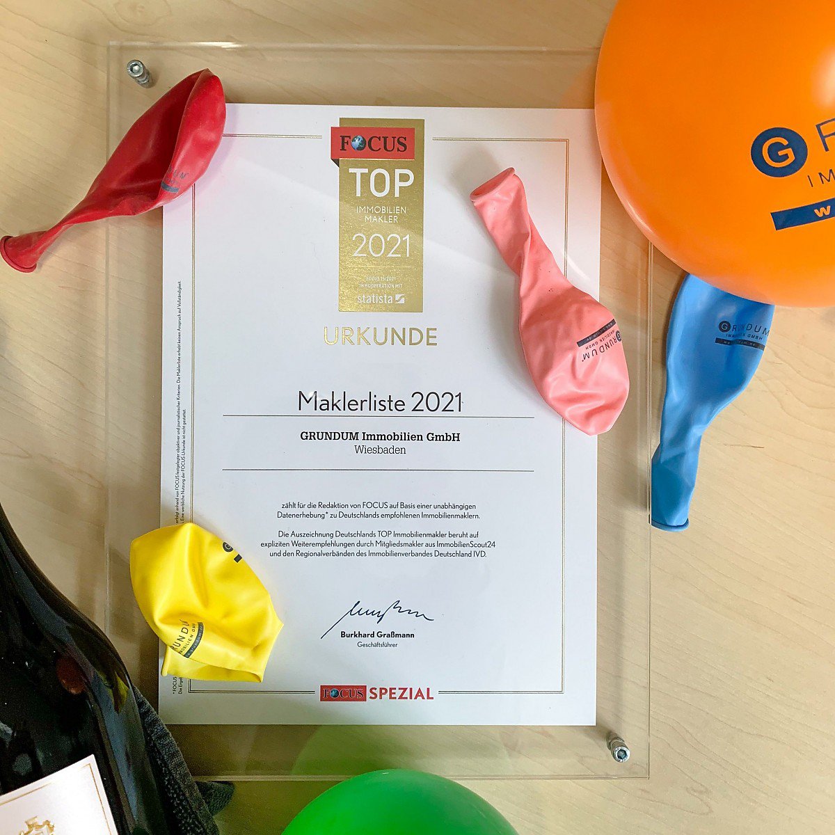 Zu TOP Immobilienmakler von FOCUS ernannt