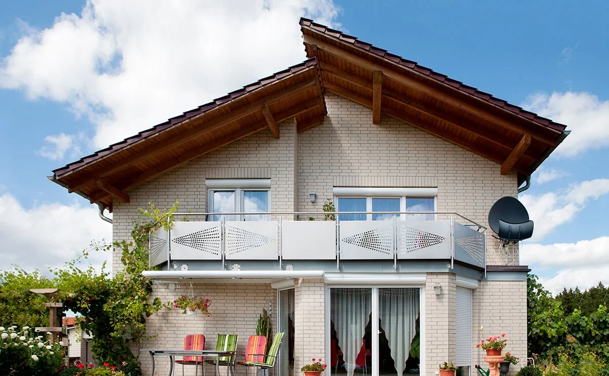 Normalaufnahme des Einfamilienhauses